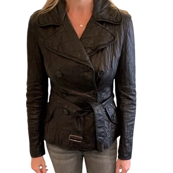 Vintage Burberry Leather Jacket - Picture 10 of 10